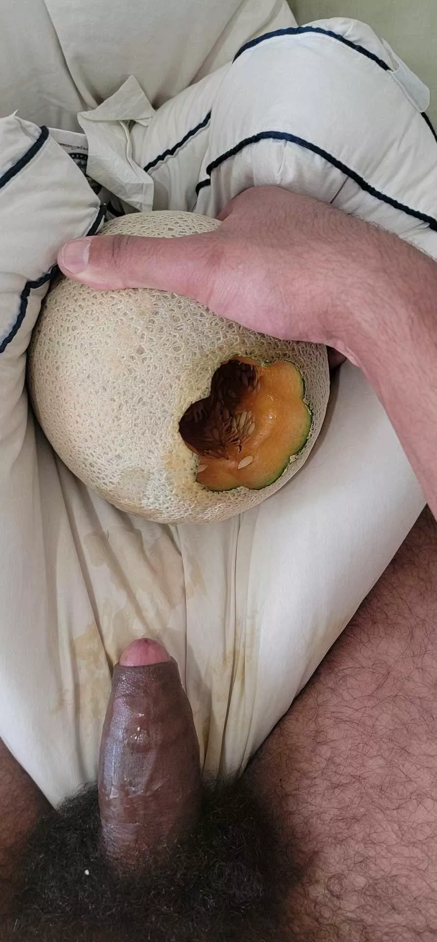 Penatration and letting the juices drip onto my pillow