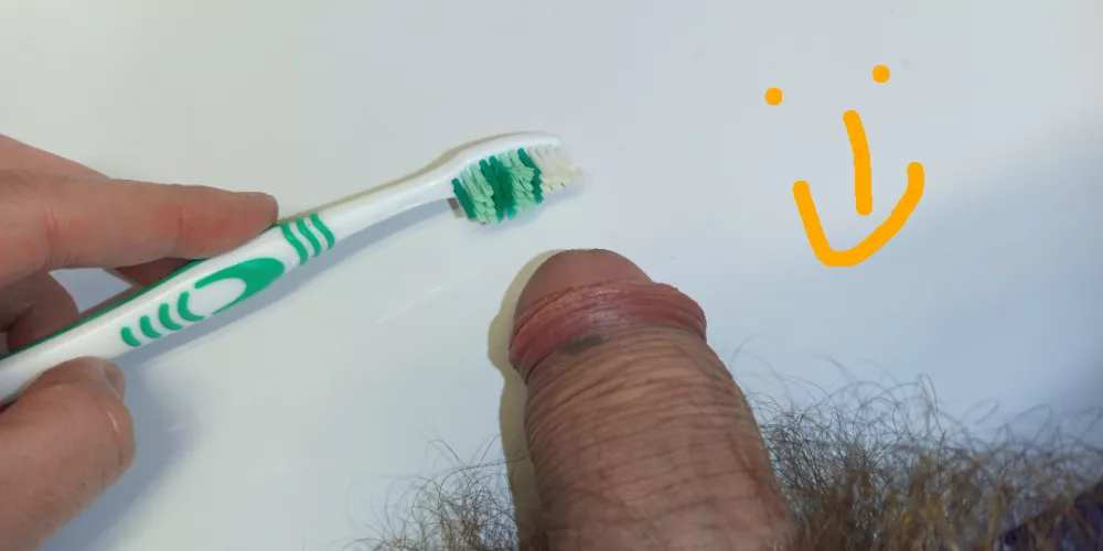 Hey hey Mistercum4you here,what do you think, is it time to clean dick Teeth?