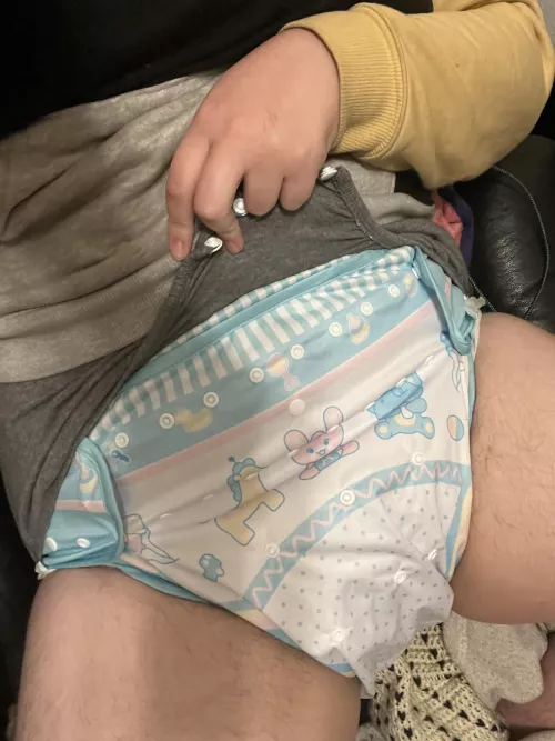 I got this Super cute diaper cover today and it’s super comfy