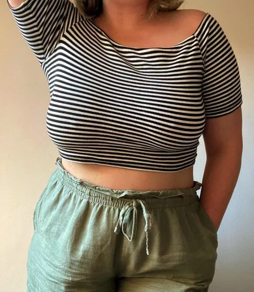 It was way to warm for a bra today 