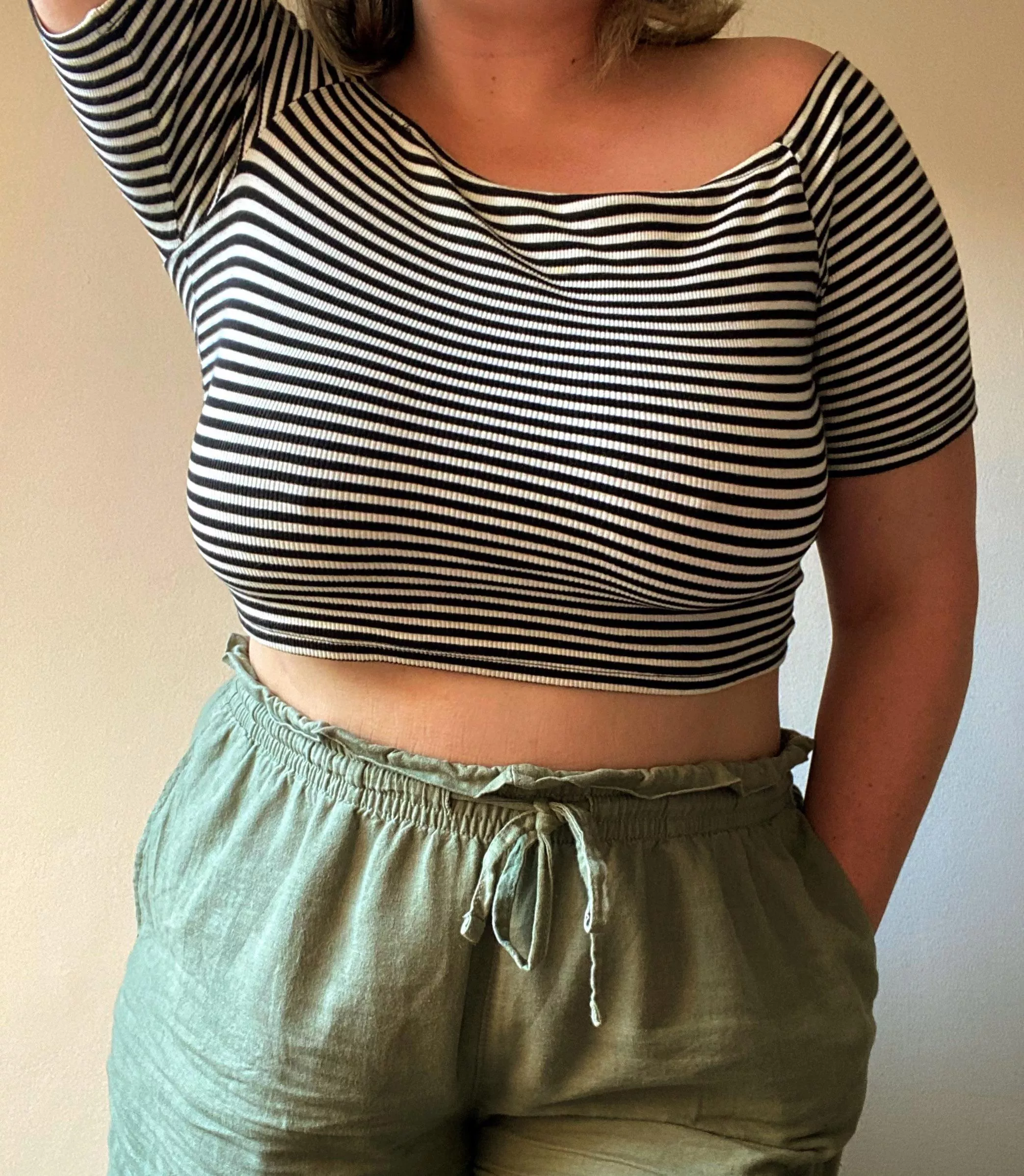 It was way to warm for a bra today 