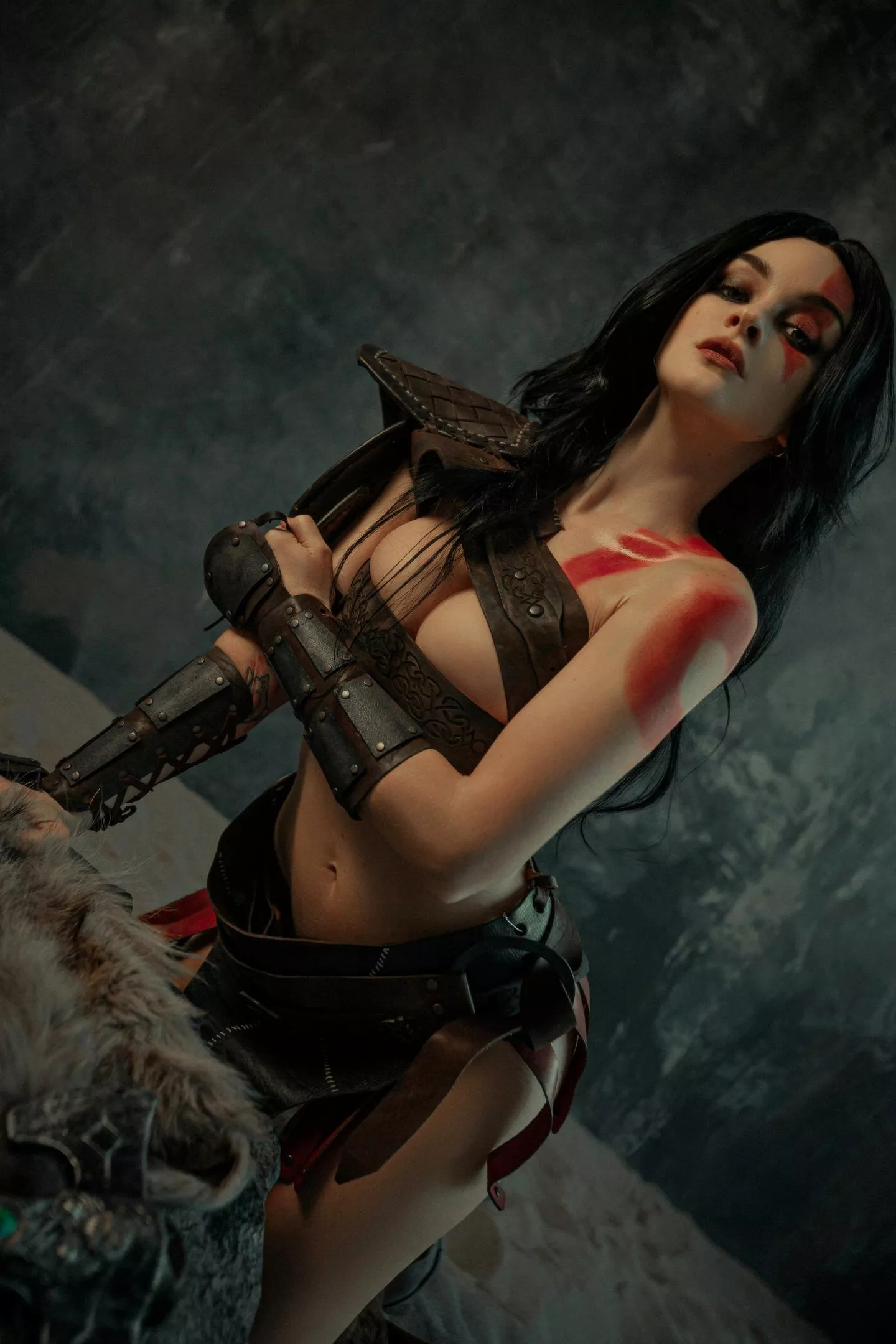 Kratos fem from God of War by Katssby