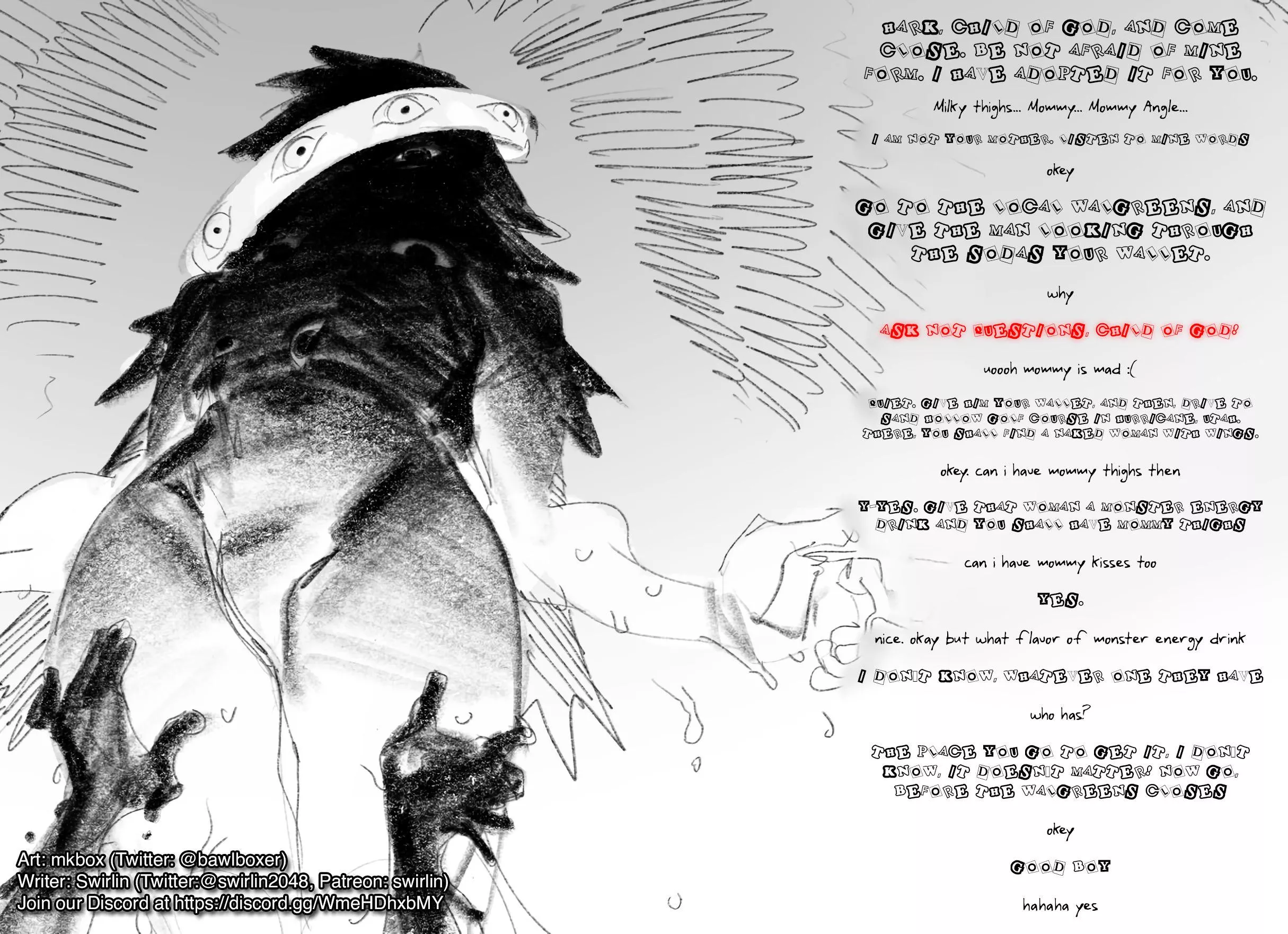 Mommy Angle's Thick Thighs [Bit Hard to Read On Purpose] [Mommy Worship] [Cryptic Lore] [Schizo-core] [Comedy]