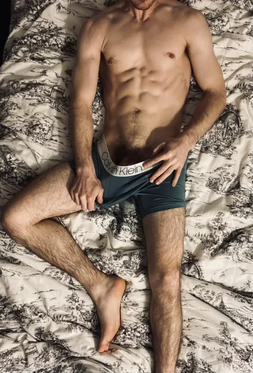 Stretching out my boxers.