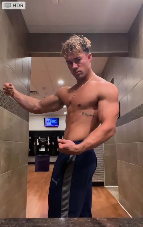 Worship me in the locker room
