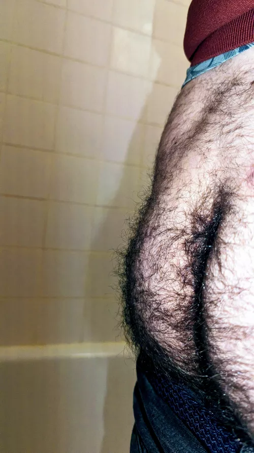 Hairy butt.