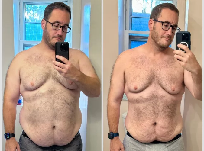 More than mildly pleased with my 50lb weight loss. A week until the 10 mile race I’ve been working up-to. 