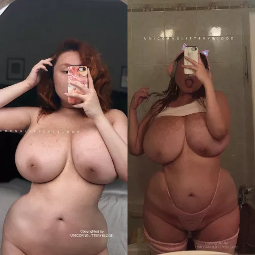[OC] my natural boobs growth! are they too big now or just right?