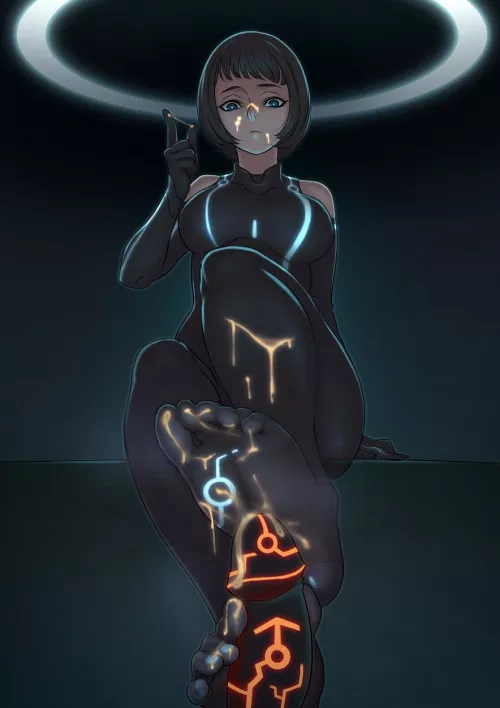 Quorra's footjob (SethXZoe) [TRON: LEGACY]