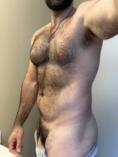Hairy and sweaty 