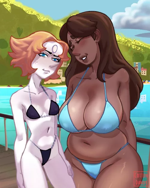 Pearl and Priyanka’s trip to the boardwalk (cottondandy)