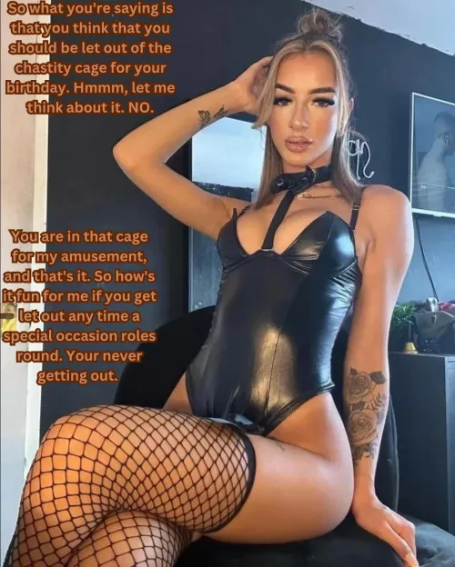 The only way you deserve 