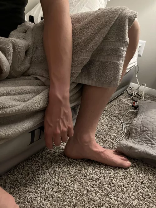 Post shower relaxing