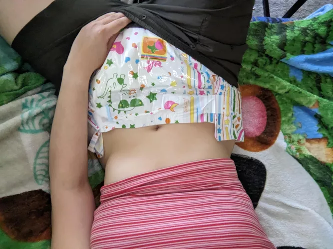 Roommate gone, diapers in the living room!