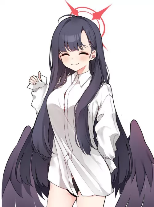 Sexy and cute angel waifu