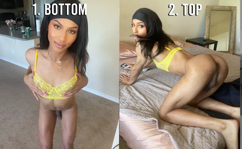 What would you choose? 😳 1. Bottom, 2. Top 🙈 you can ONLY pick one 😈