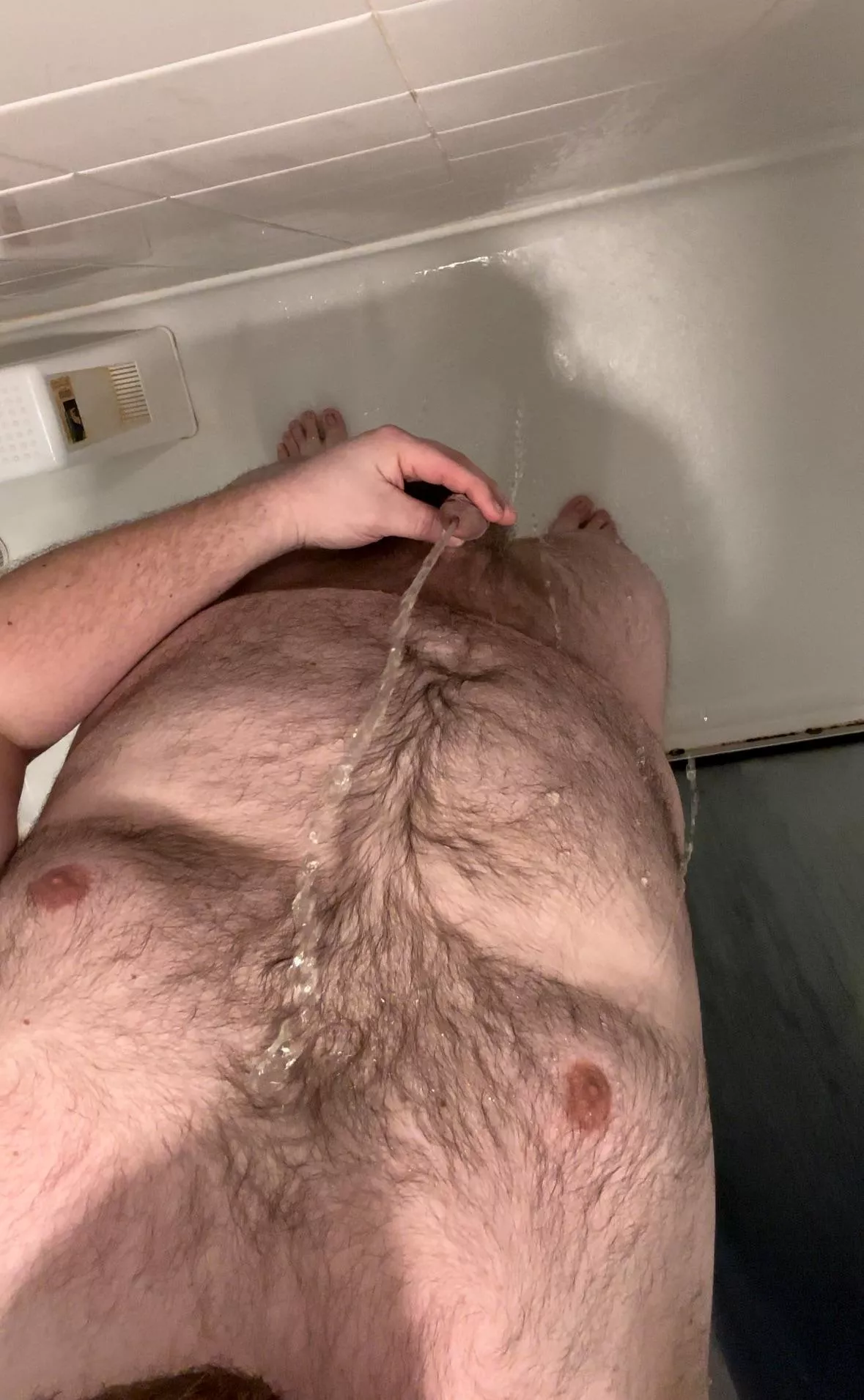 Can I piss on you next time? While you piss on me?