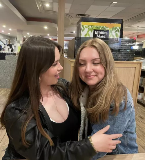 Convincing her to take the pic