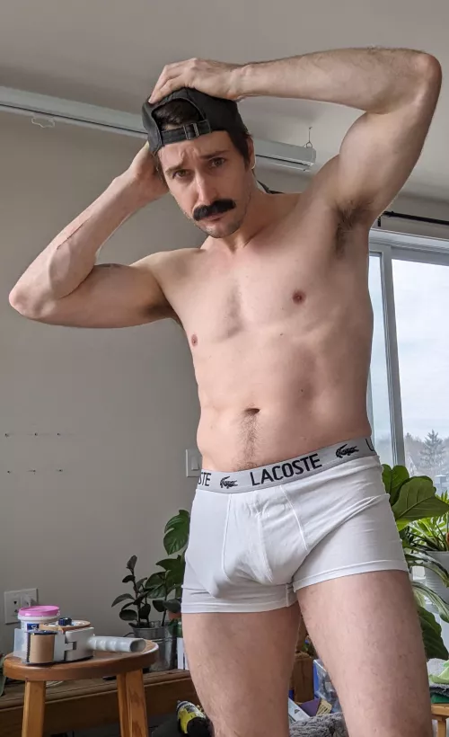 got sweaty while working, so I stripped, might need a clean