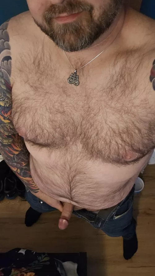 Home from work and ready for PJs.