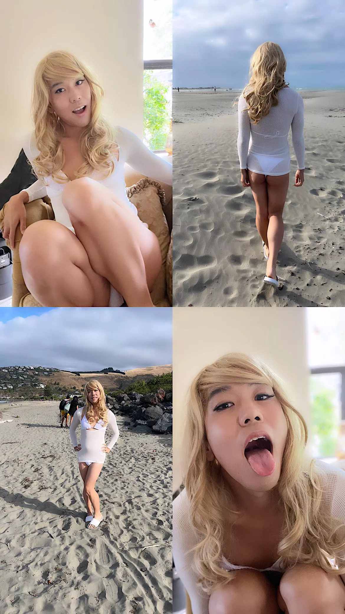 I’m such a dumb sissy that I go out dressed like this now 🙈