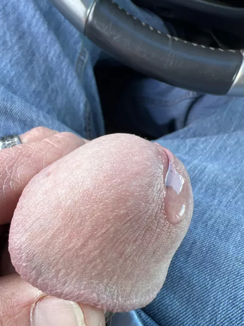 Just a little drop forming