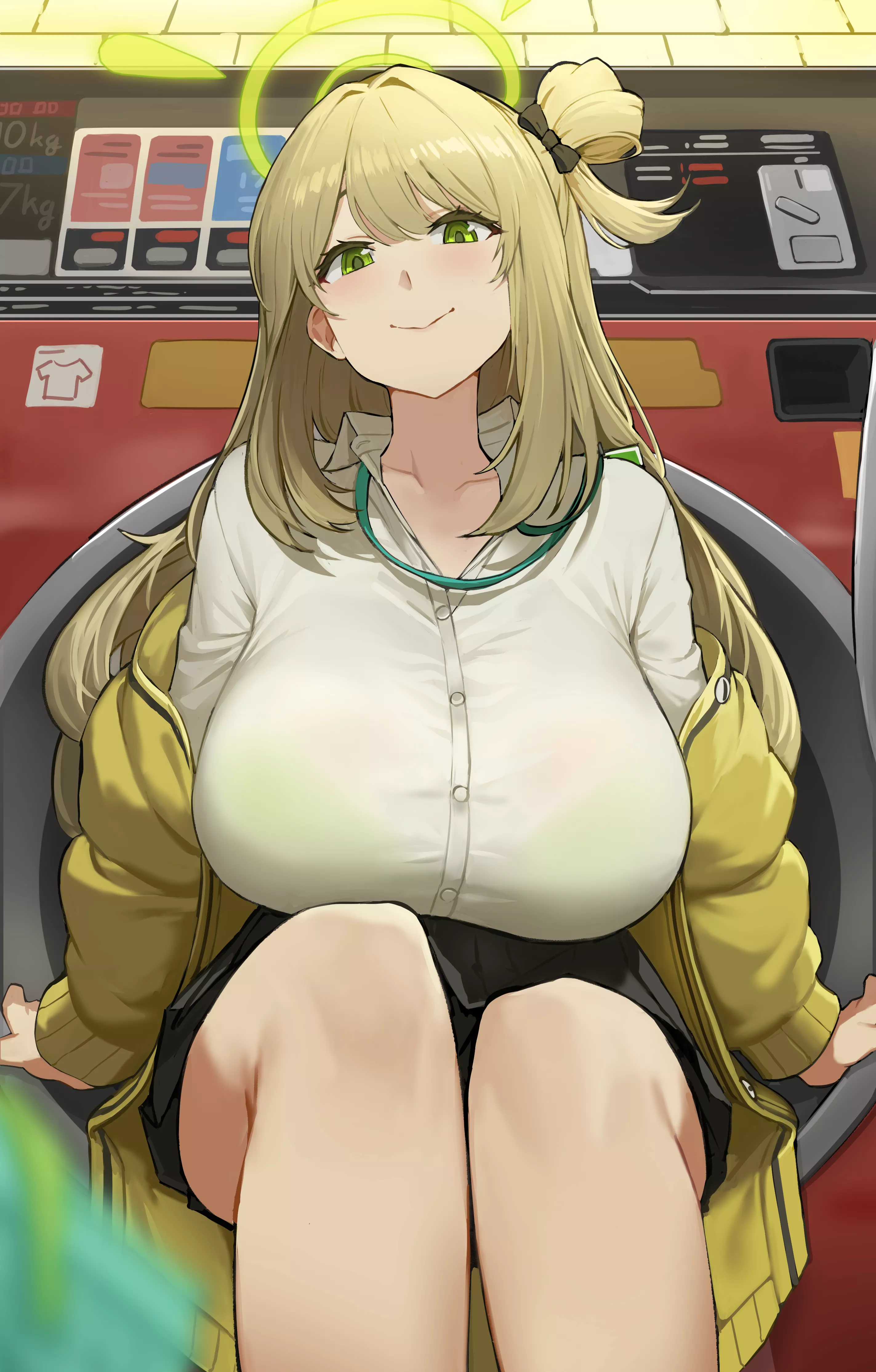 Nonomi at the laundromat (Makarony) [Blue Archive]