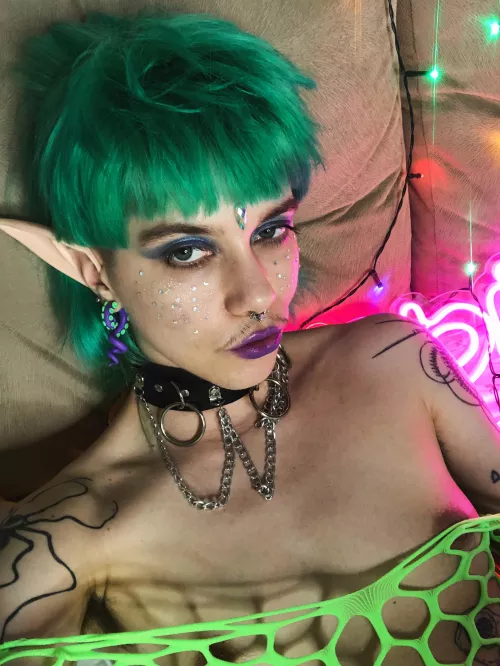 Oopsie... I hope you've noticed my cute nerdy nipples [Enby] 