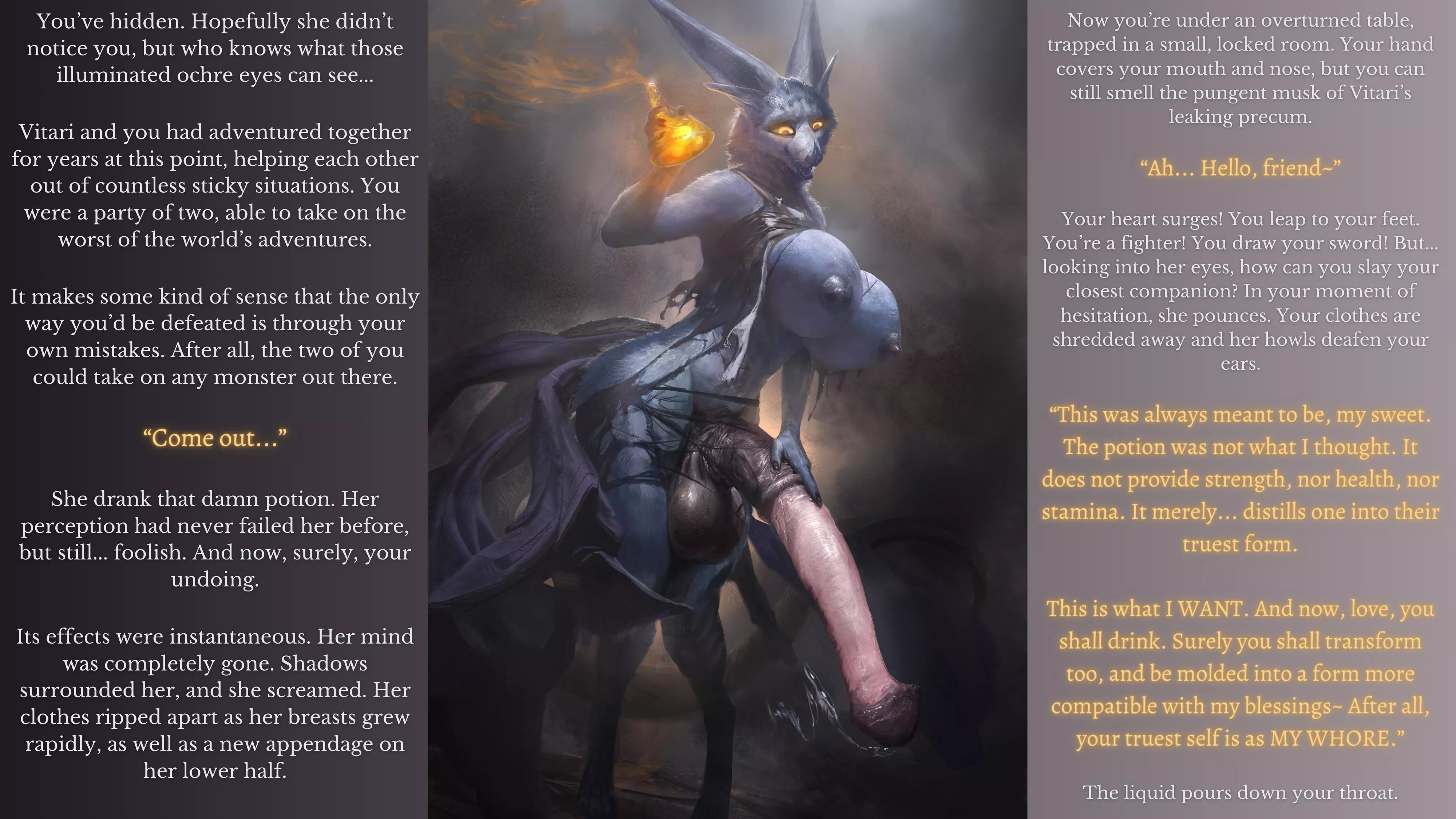 Your Fantasy Companion Rolled A Nat 1 Perception [futa] [anthro] [fantasy] [transformation] [noncon] [horror]