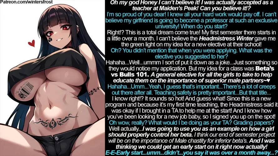 Your QOS girlfriends new job~ Part 1