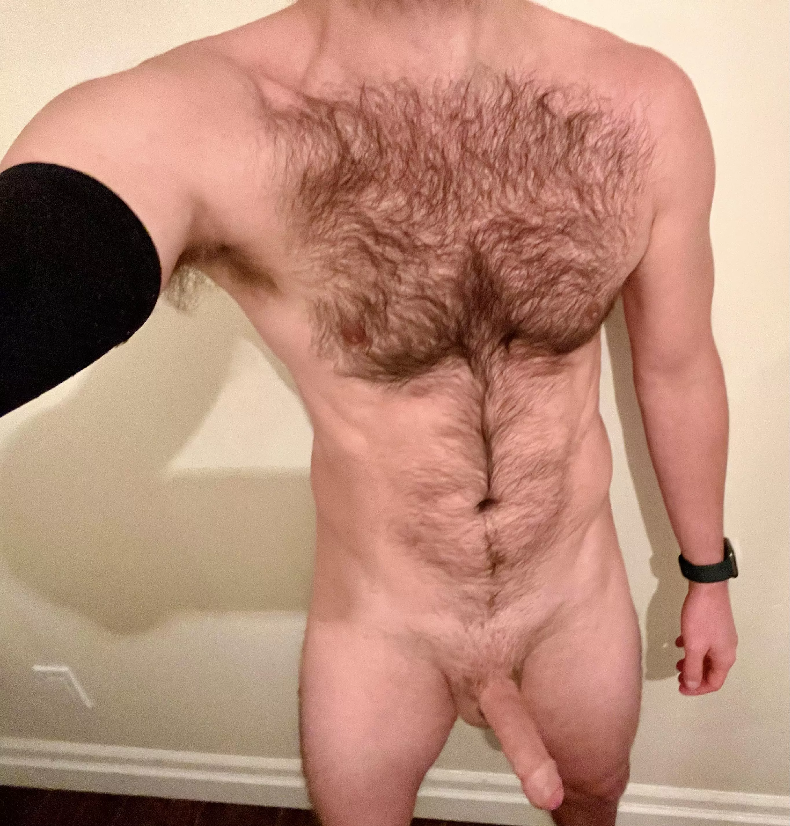 (35) A reminder what good chest hair looks like. Run your hands through it?