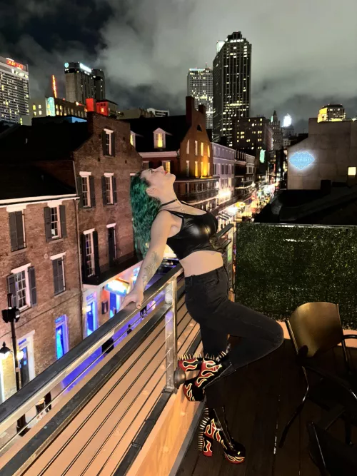 Baddie in flame boots