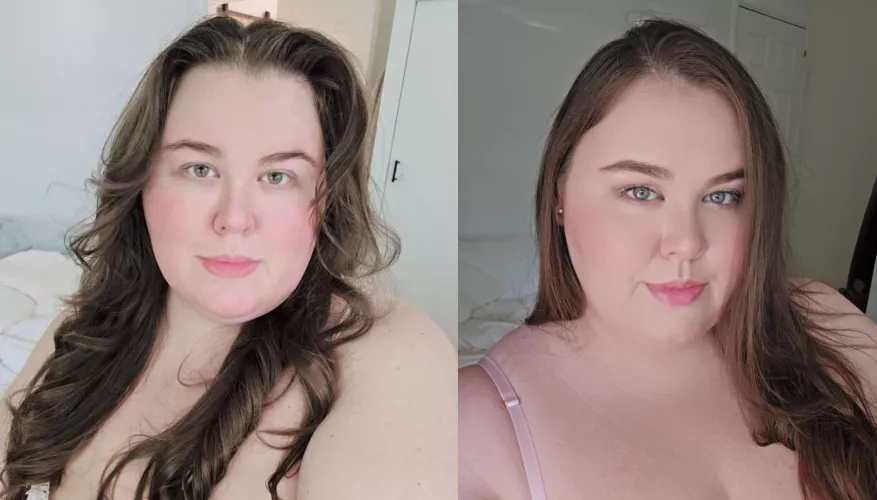 Barefaced vs Makeup 🙈