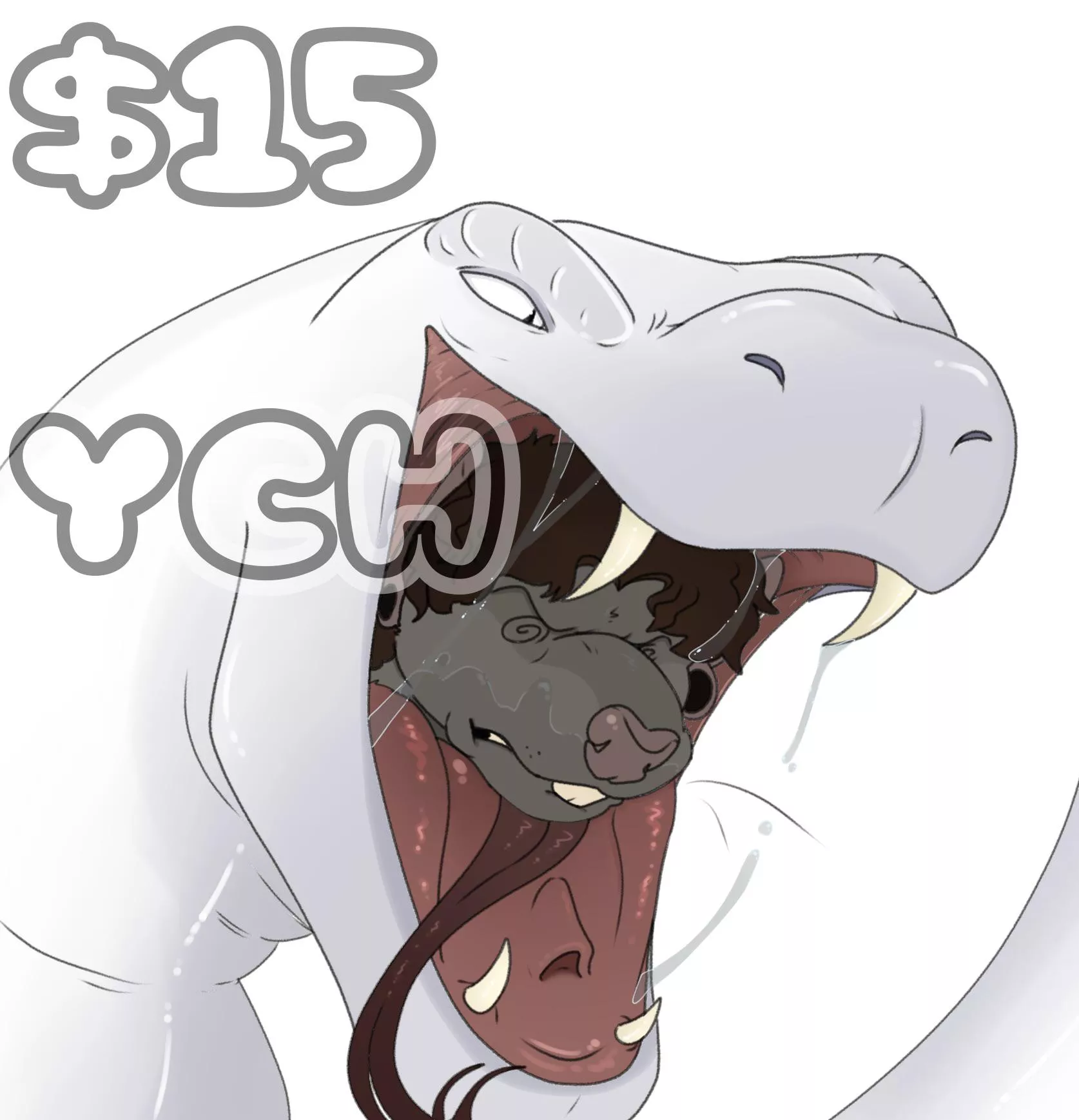{image} [ Art by me, SLOTHNOMZ ] Im currently selling a snake themed YCH! There are only THREE slots left! If you’re interested please DM me I will send additional details as well.