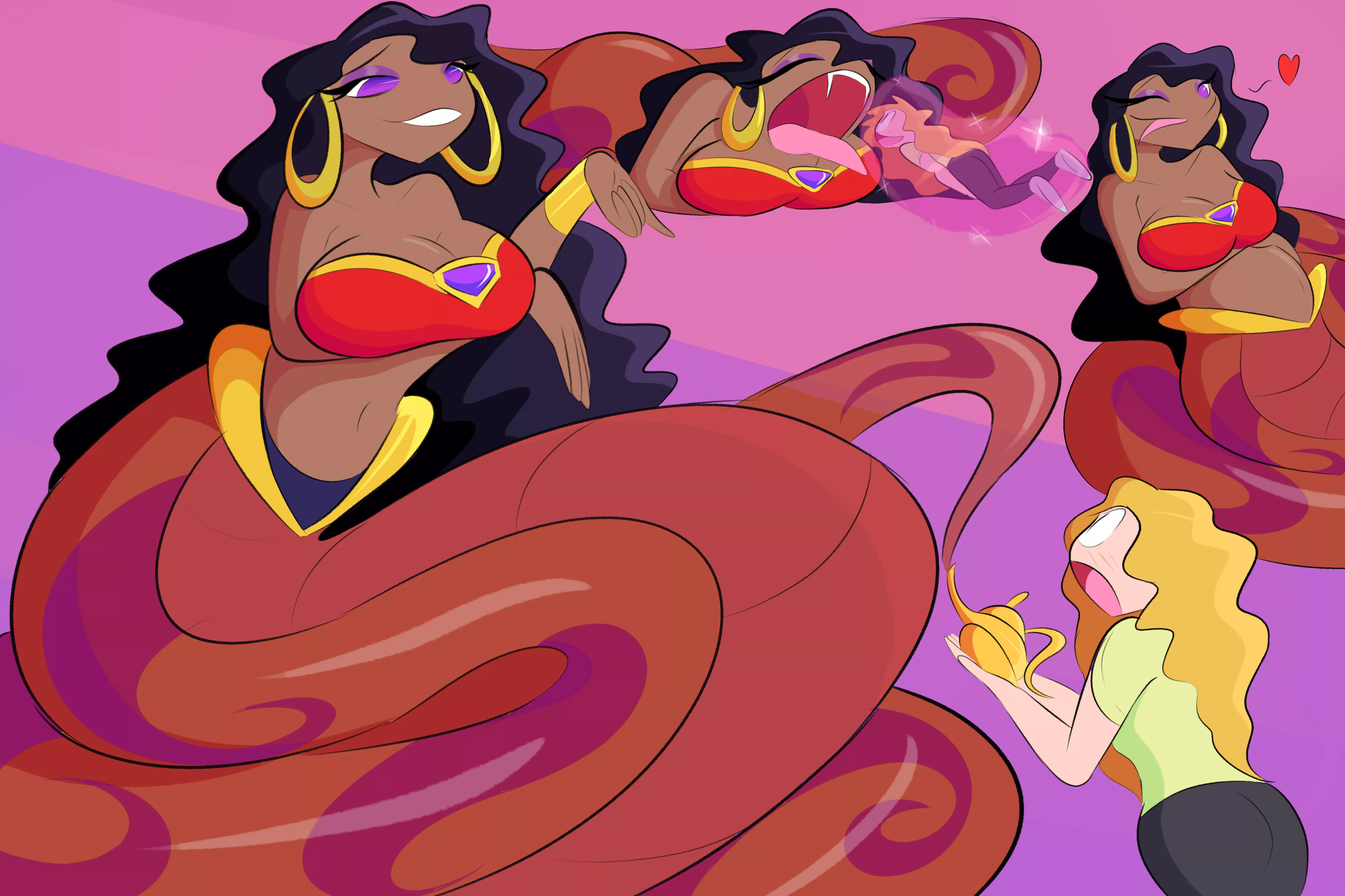 {Image} Salma, a genie lamia (Art by JackMunchy)