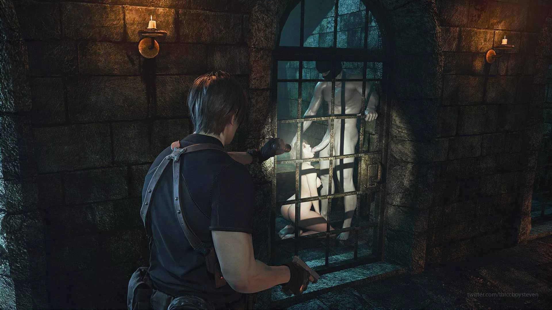 Leon finds Ashley (Thiccboysteven) [Resident Evil]