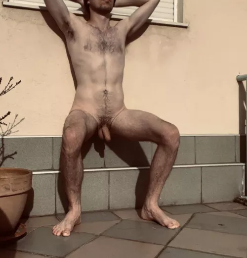 Taking in the rising sun