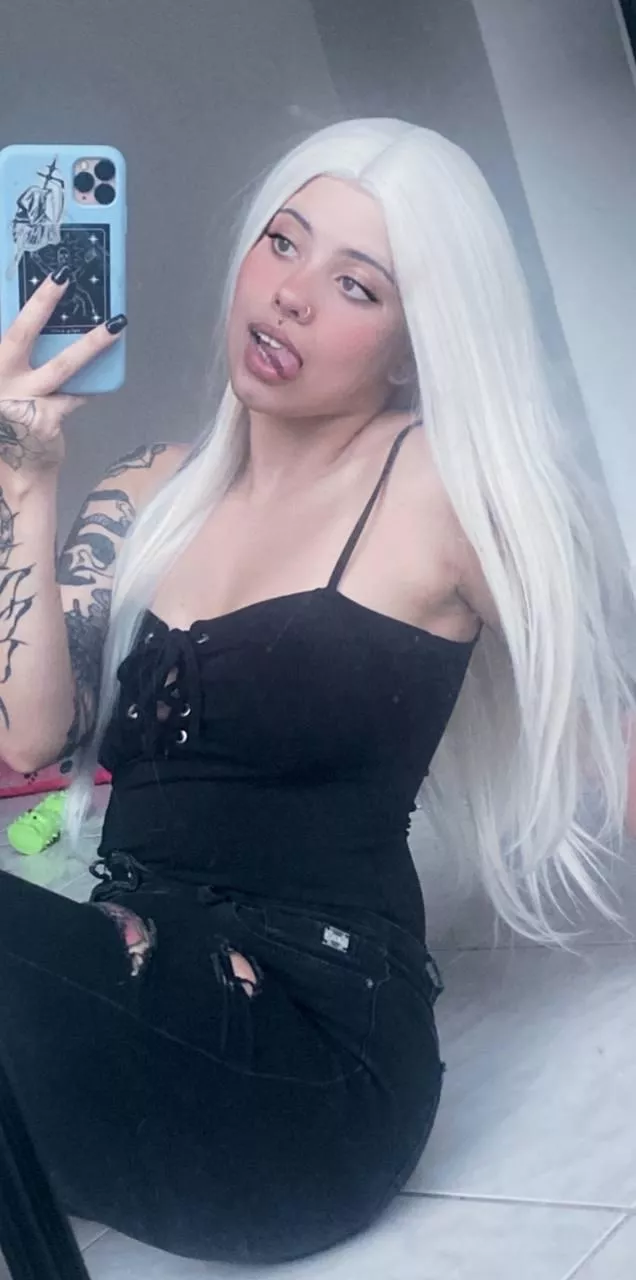 This blonde slut is always down for a good time