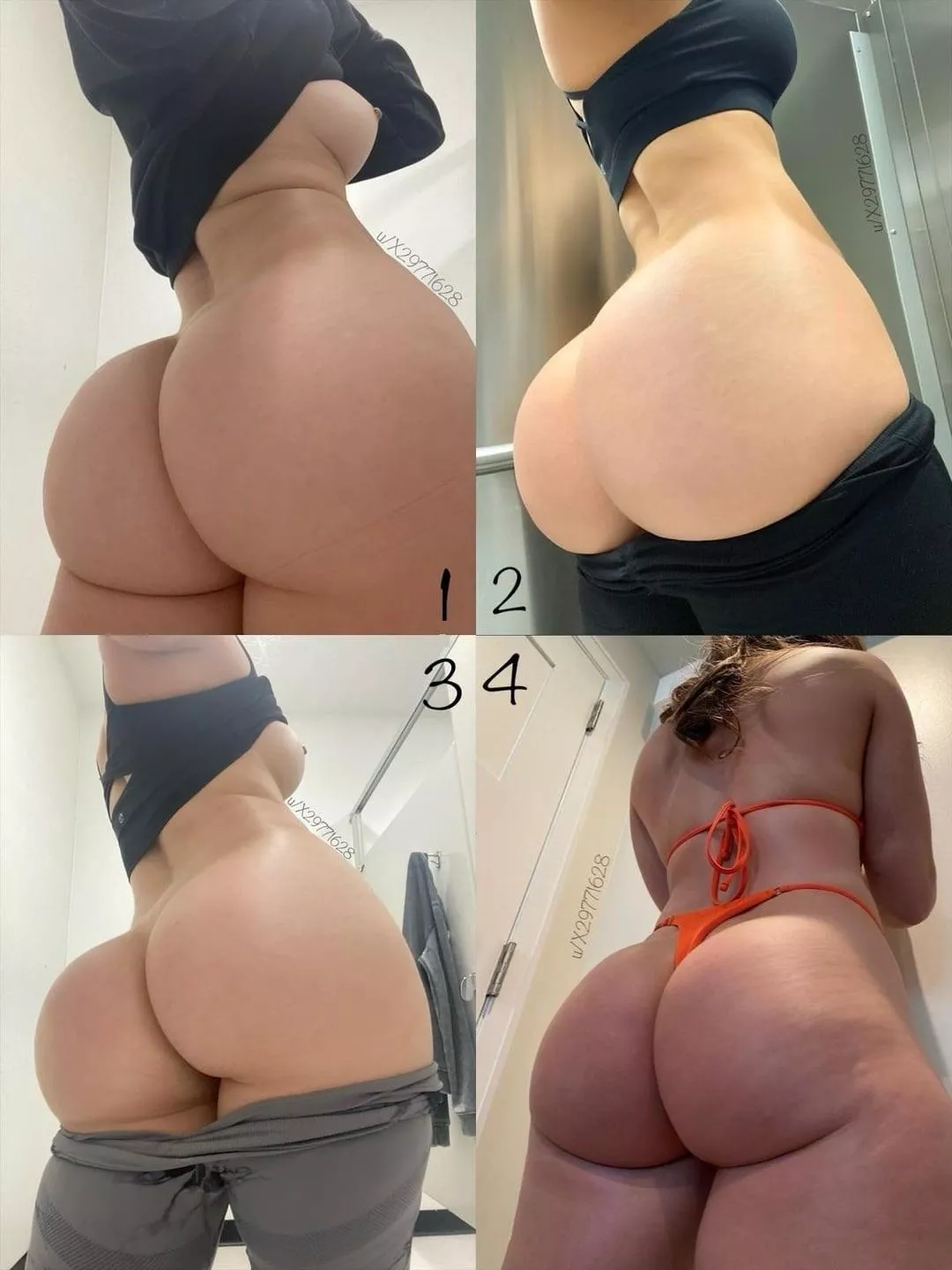 Which picture of my ass is best, 1, 2, 3, or 4