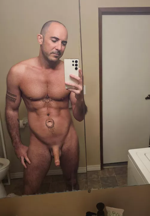 You walk in the bathroom to this, what do you do?