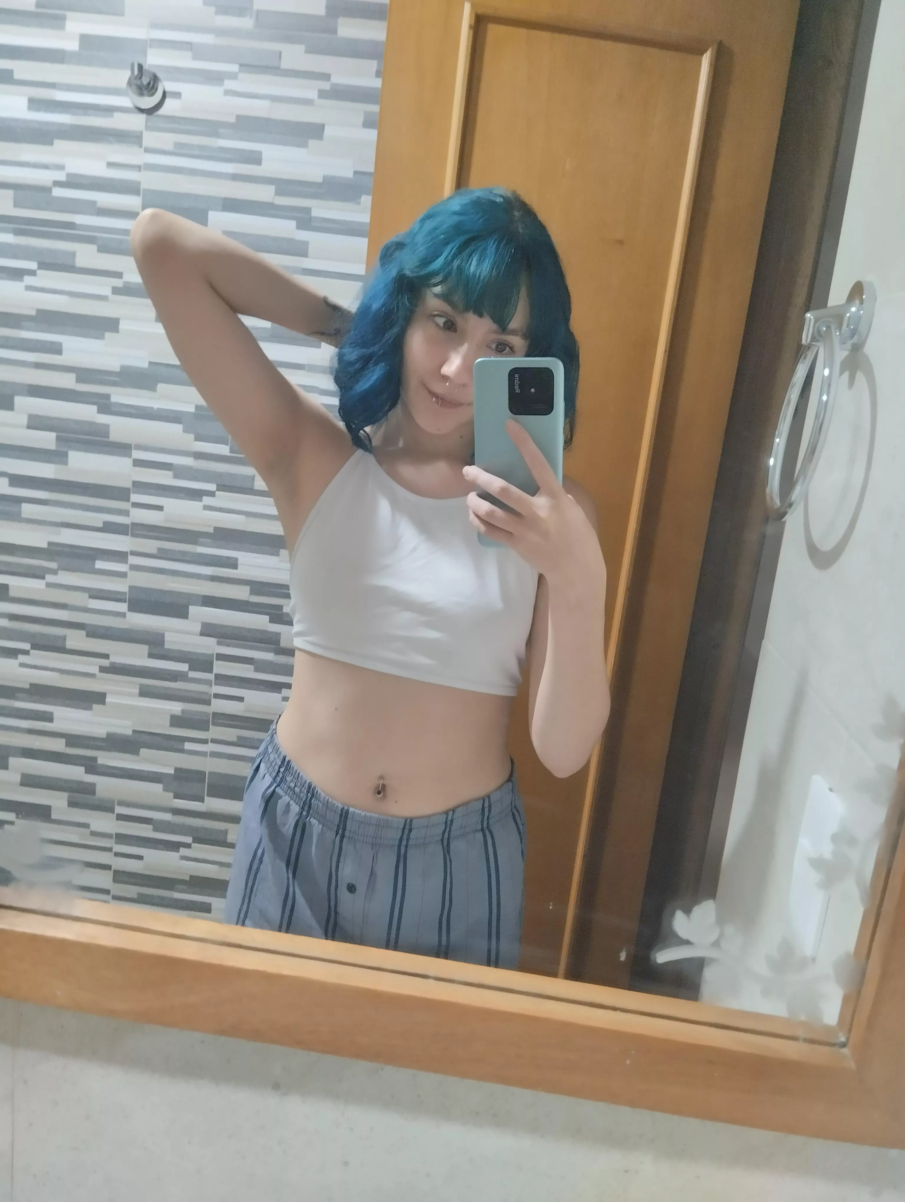 Blue bangs hehe