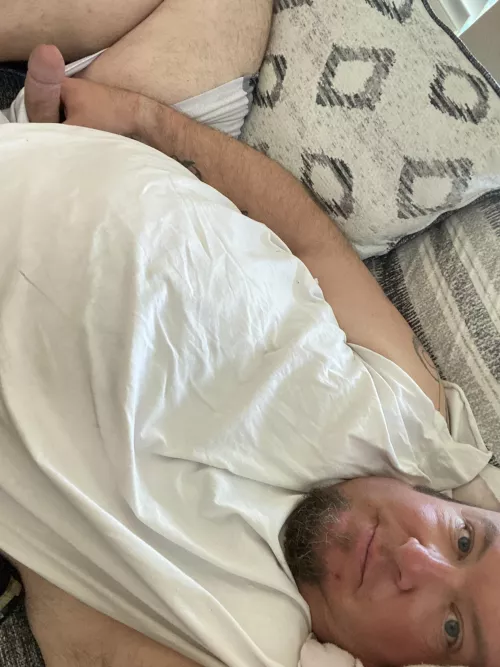 Bored on the couch cum sit on me? 