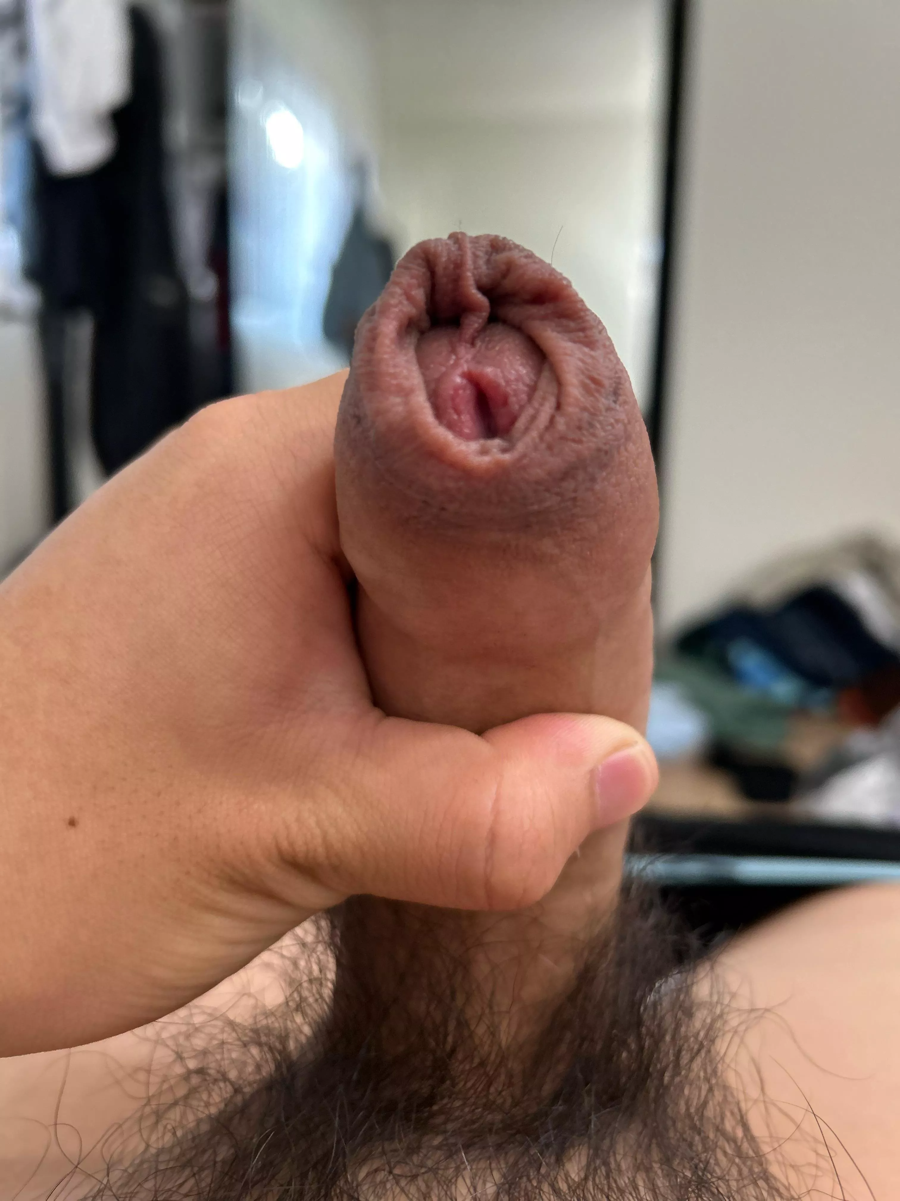 I like how my 18yo Korean foreskin layers itself