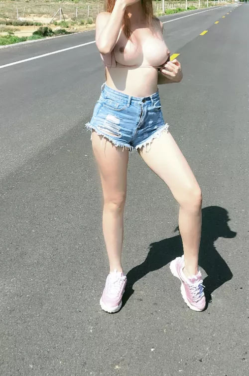 If I pulled out my tits in the middle of the road would you stop for me ?