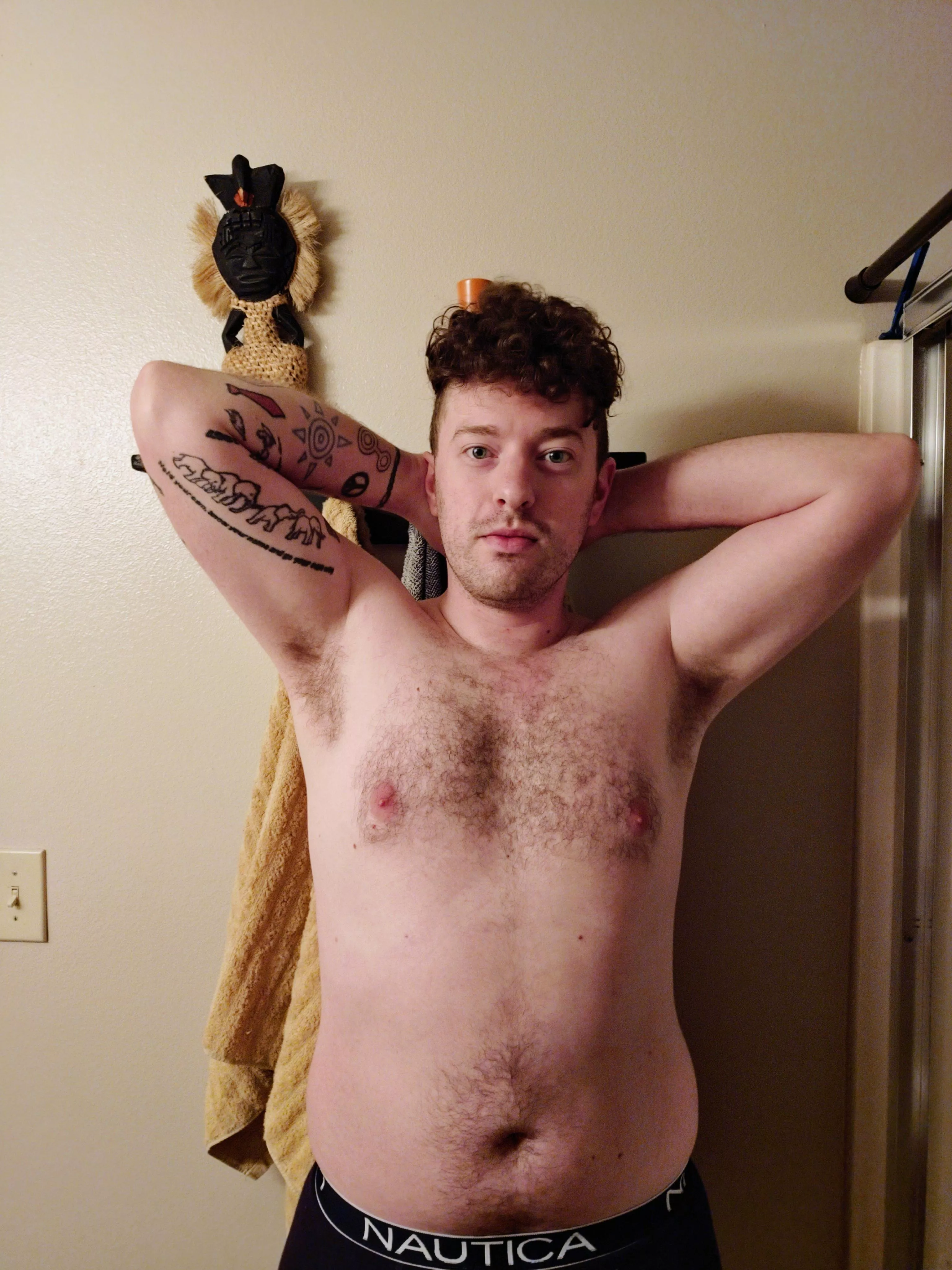 Just biked 10 miles...who wants to smell these sweaty pits? 