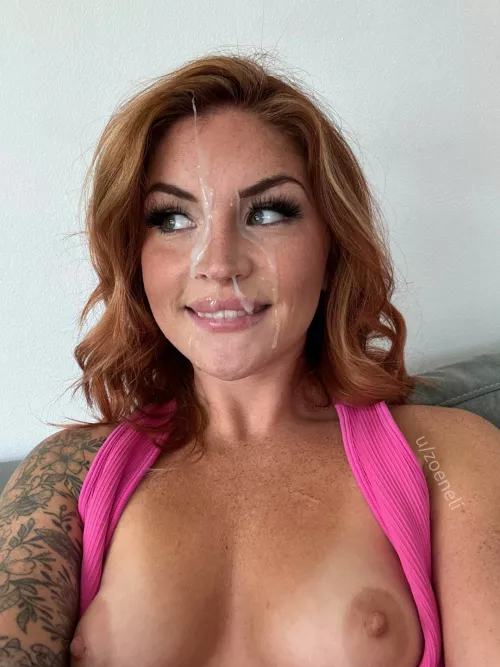 my roommate came on my face