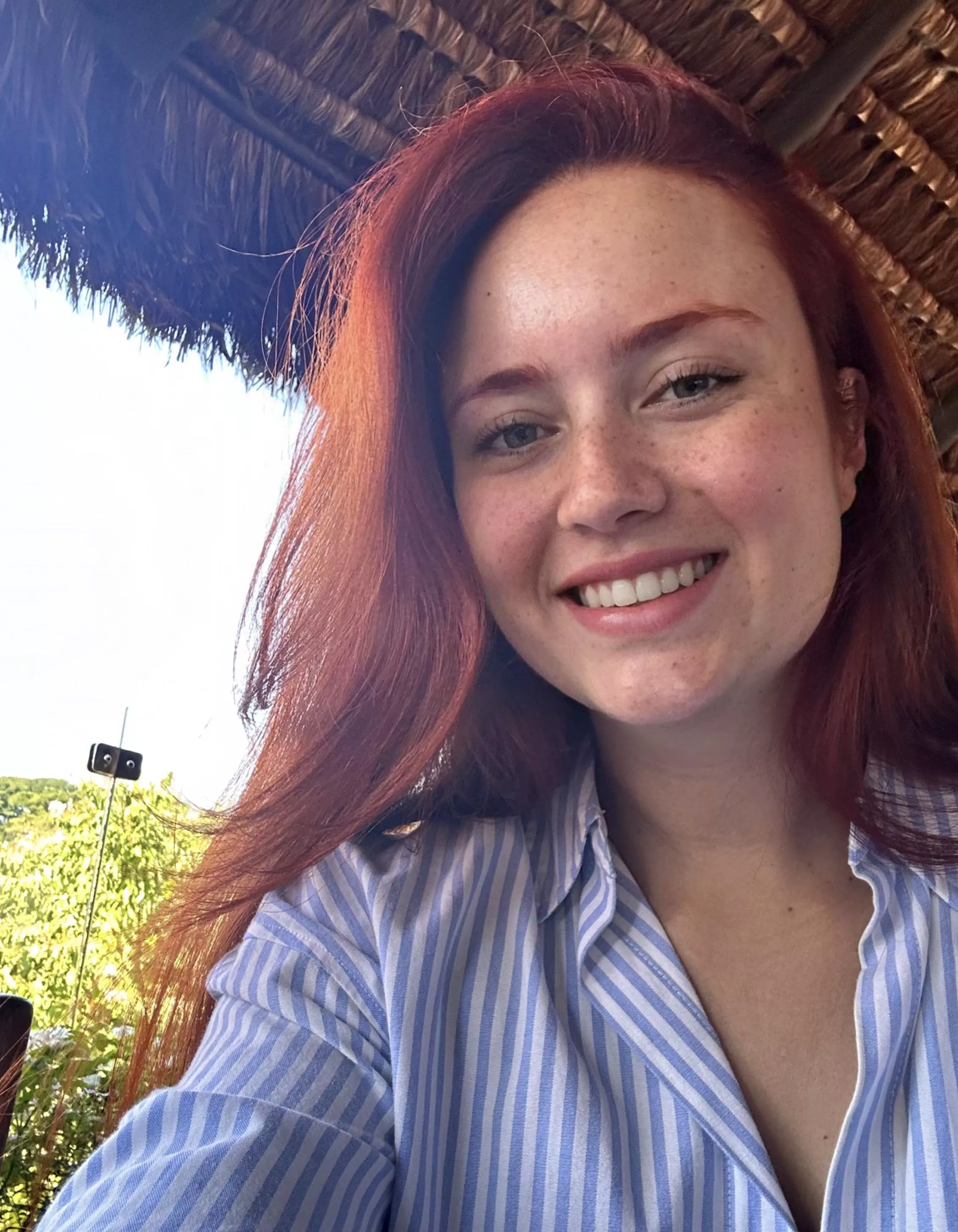 No makeup, no filter and many freckles 