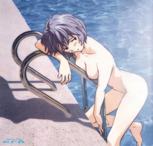 Rei climbing out of the pool [Neon Genesis Evangelion] (KFB)