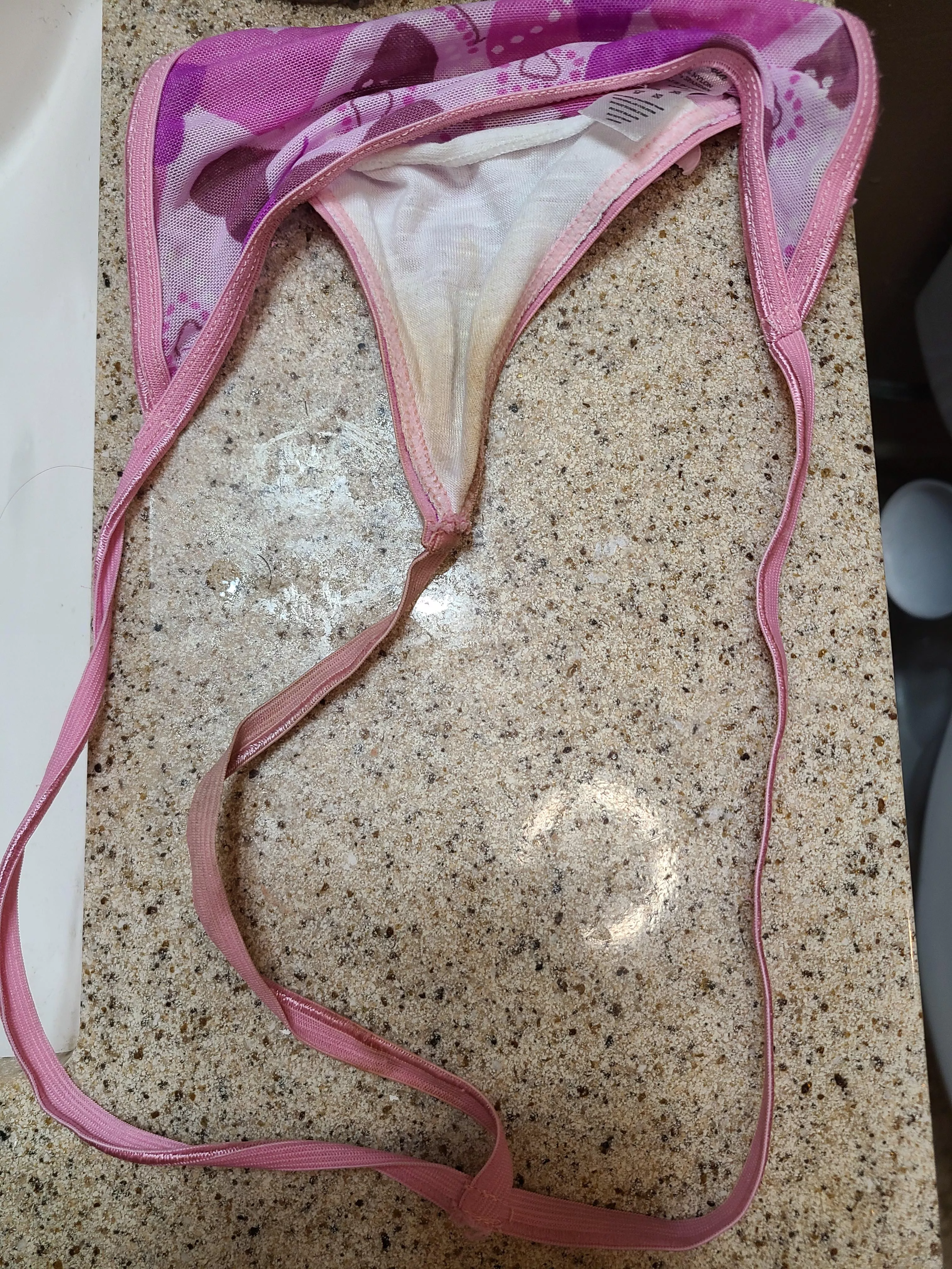 Take a look at that dirty gusset and string!!