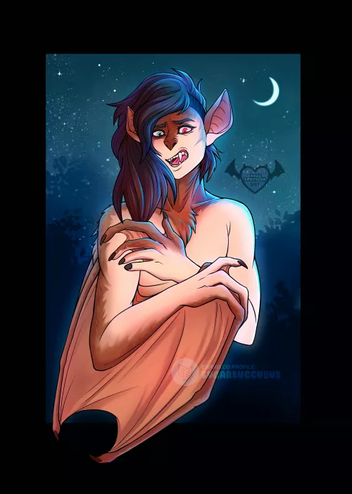Werebat (Bat TF) by SugarSuccubus